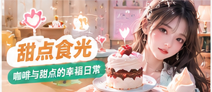 甜点食光生活摄影主题视觉